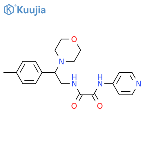 N-2-(4-methylphenyl)-2-(morpholin-4-yl)ethyl-N'-(pyridin-4-yl)ethanediamide structure