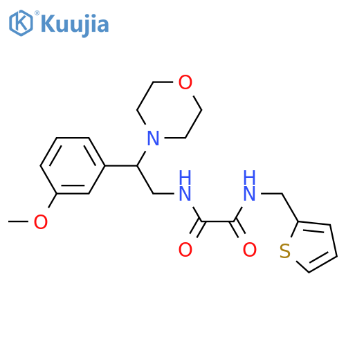 N'-2-(3-methoxyphenyl)-2-(morpholin-4-yl)ethyl-N-(thiophen-2-yl)methylethanediamide structure