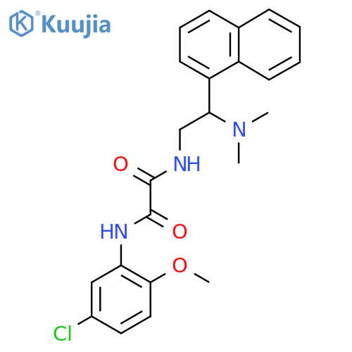 N'-(5-chloro-2-methoxyphenyl)-N-2-(dimethylamino)-2-(naphthalen-1-yl)ethylethanediamide structure