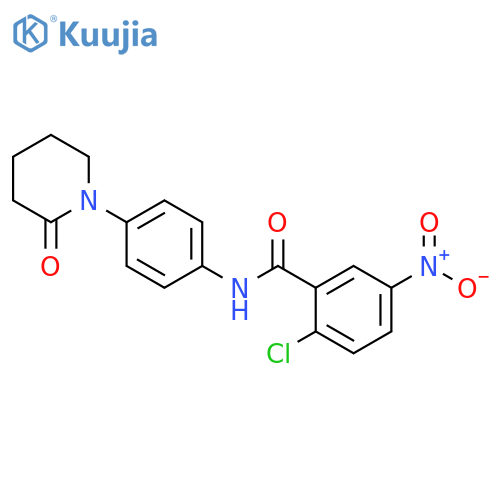2-chloro-5-nitro-N-4-(2-oxopiperidin-1-yl)phenylbenzamide structure