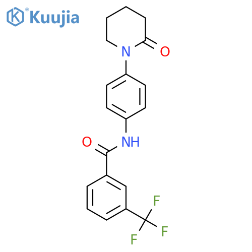 N-4-(2-oxopiperidin-1-yl)phenyl-3-(trifluoromethyl)benzamide structure
