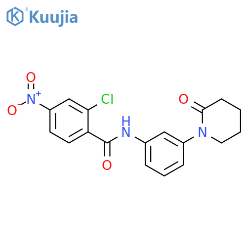 2-chloro-4-nitro-N-3-(2-oxopiperidin-1-yl)phenylbenzamide structure
