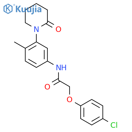 2-(4-chlorophenoxy)-N-4-methyl-3-(2-oxopiperidin-1-yl)phenylacetamide structure