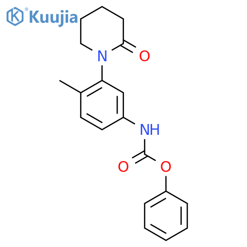 phenyl N-4-methyl-3-(2-oxopiperidin-1-yl)phenylcarbamate structure