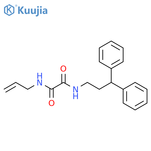 N'-(3,3-diphenylpropyl)-N-(prop-2-en-1-yl)ethanediamide structure