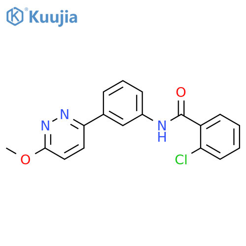 2-chloro-N-3-(6-methoxypyridazin-3-yl)phenylbenzamide structure
