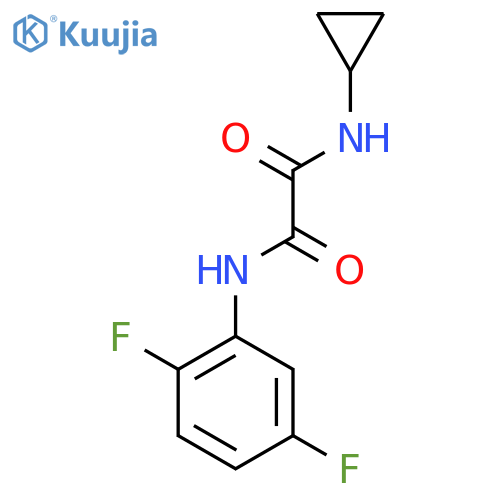 N-cyclopropyl-N'-(2,5-difluorophenyl)ethanediamide structure