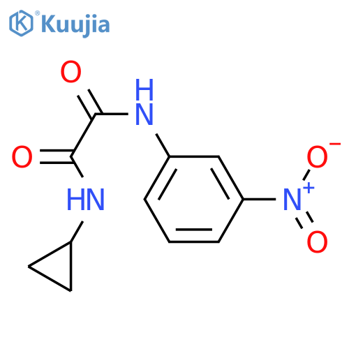 N-cyclopropyl-N'-(3-nitrophenyl)ethanediamide structure