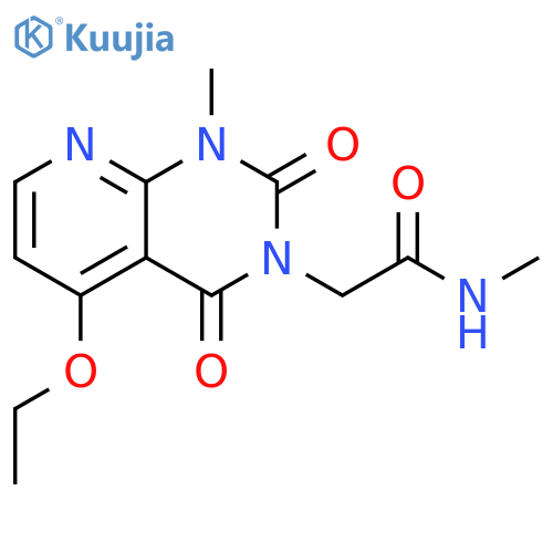 2-{5-ethoxy-1-methyl-2,4-dioxo-1H,2H,3H,4H-pyrido2,3-dpyrimidin-3-yl}-N-methylacetamide structure