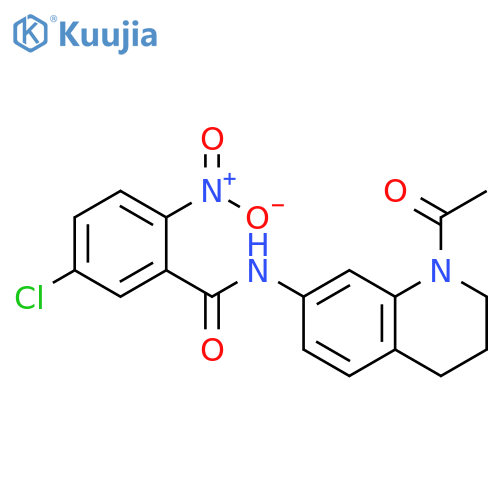 N-(1-acetyl-1,2,3,4-tetrahydroquinolin-7-yl)-5-chloro-2-nitrobenzamide structure
