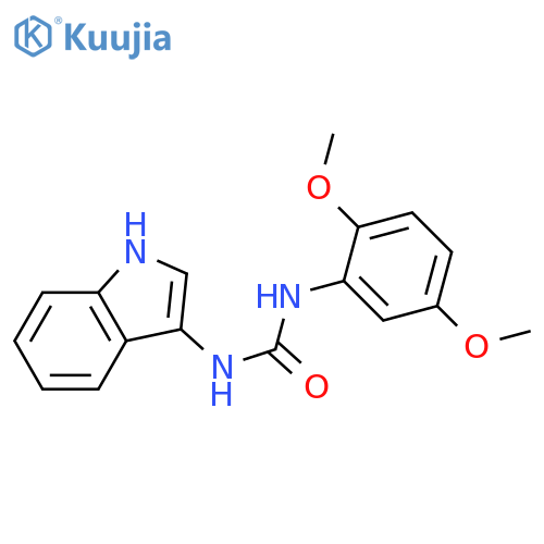 1-(2,5-dimethoxyphenyl)-3-(1H-indol-3-yl)urea structure