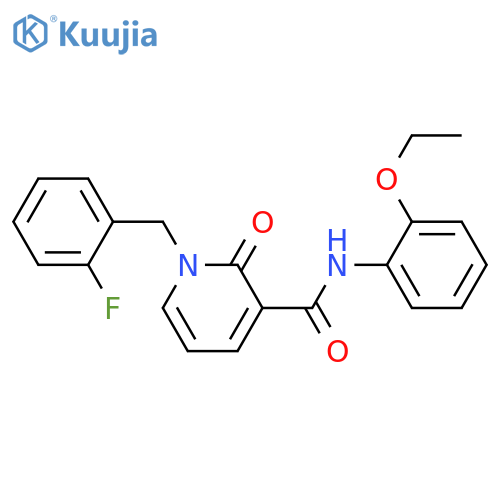 N-(2-ethoxyphenyl)-1-(2-fluorophenyl)methyl-2-oxo-1,2-dihydropyridine-3-carboxamide structure