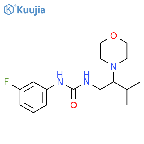 1-(3-fluorophenyl)-3-3-methyl-2-(morpholin-4-yl)butylurea structure