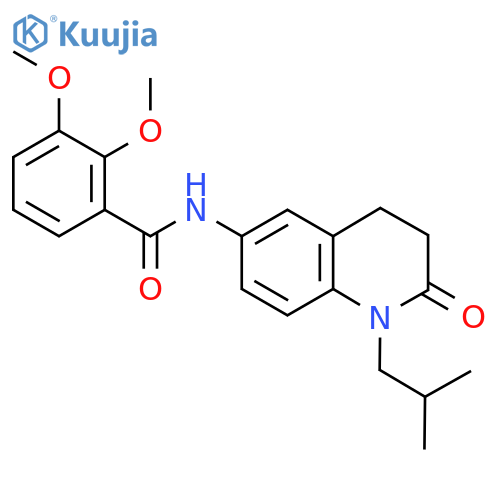 2,3-dimethoxy-N-1-(2-methylpropyl)-2-oxo-1,2,3,4-tetrahydroquinolin-6-ylbenzamide structure