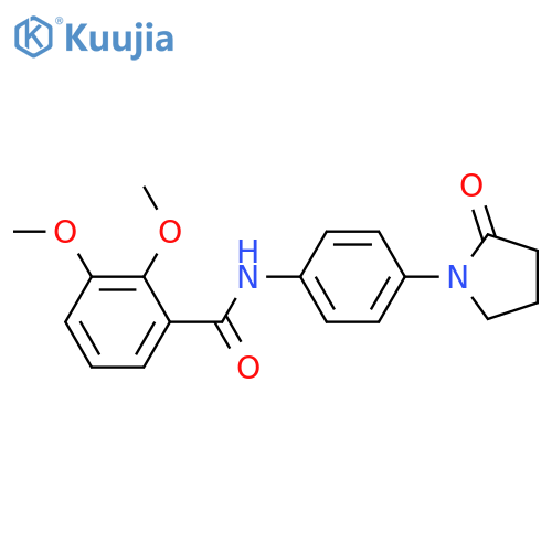 2,3-dimethoxy-N-4-(2-oxopyrrolidin-1-yl)phenylbenzamide structure