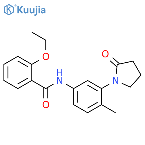 2-ethoxy-N-4-methyl-3-(2-oxopyrrolidin-1-yl)phenylbenzamide structure