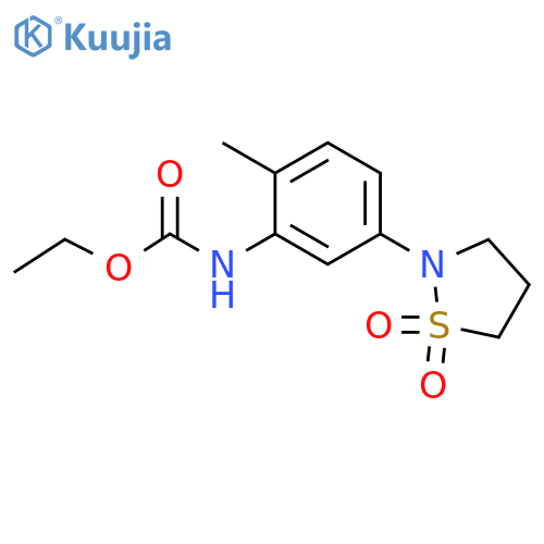ethyl N-5-(1,1-dioxo-1lambda6,2-thiazolidin-2-yl)-2-methylphenylcarbamate structure
