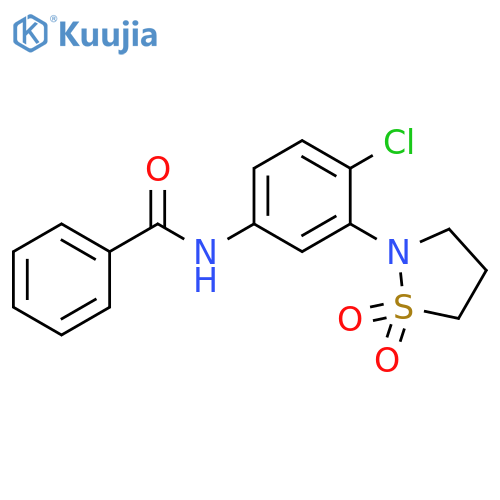 N-4-chloro-3-(1,1-dioxo-1lambda6,2-thiazolidin-2-yl)phenylbenzamide structure