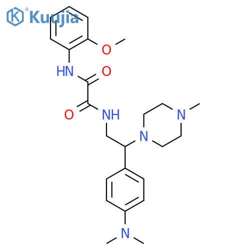 N'-{2-4-(dimethylamino)phenyl-2-(4-methylpiperazin-1-yl)ethyl}-N-(2-methoxyphenyl)ethanediamide structure
