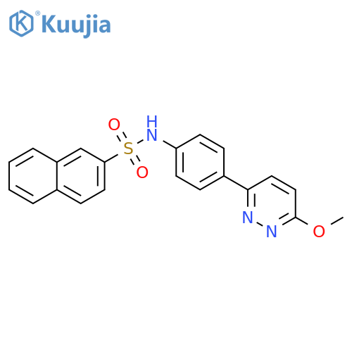 N-4-(6-methoxypyridazin-3-yl)phenylnaphthalene-2-sulfonamide structure