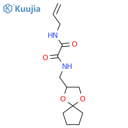 N'-({1,4-dioxaspiro4.4nonan-2-yl}methyl)-N-(prop-2-en-1-yl)ethanediamide structure