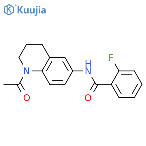 N-(1-acetyl-1,2,3,4-tetrahydroquinolin-6-yl)-2-fluorobenzamide structure