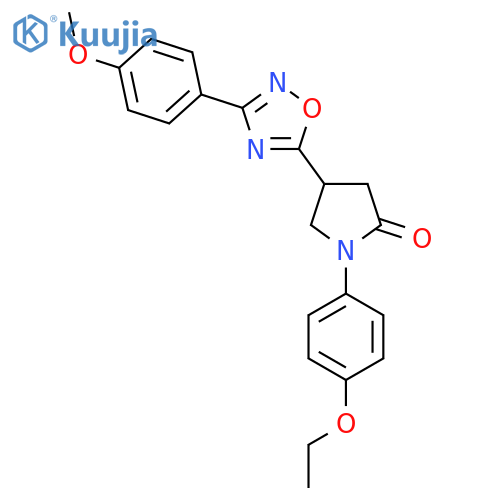1-(4-ethoxyphenyl)-4-3-(4-methoxyphenyl)-1,2,4-oxadiazol-5-ylpyrrolidin-2-one structure