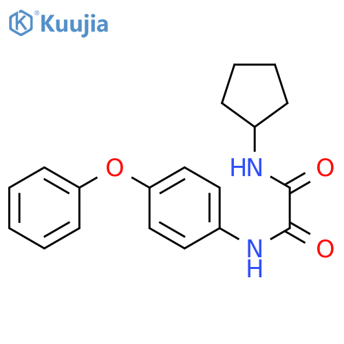 N-cyclopentyl-N'-(4-phenoxyphenyl)ethanediamide structure
