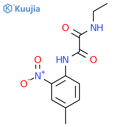 N-ethyl-N'-(4-methyl-2-nitrophenyl)ethanediamide structure