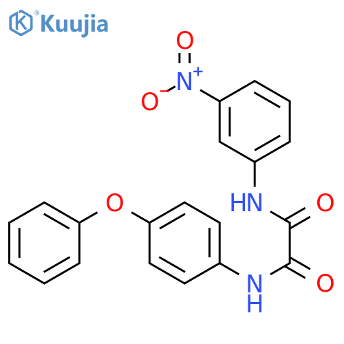 N-(3-nitrophenyl)-N'-(4-phenoxyphenyl)ethanediamide structure