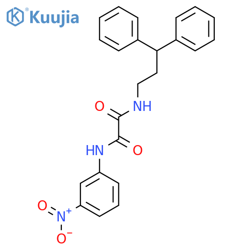 N'-(3,3-diphenylpropyl)-N-(3-nitrophenyl)ethanediamide structure