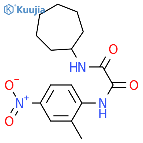N'-cycloheptyl-N-(2-methyl-4-nitrophenyl)ethanediamide structure