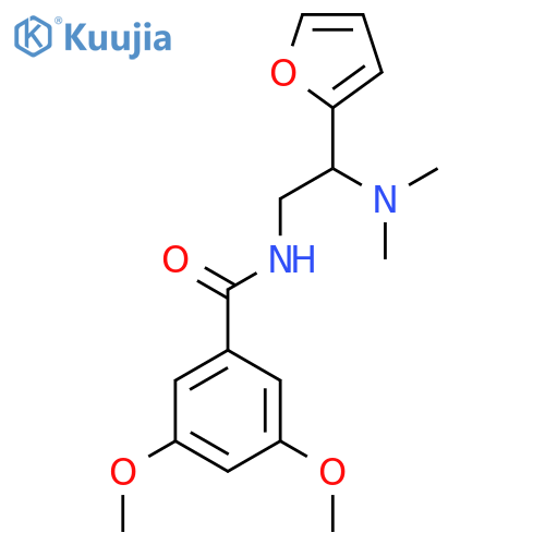 N-2-(dimethylamino)-2-(furan-2-yl)ethyl-3,5-dimethoxybenzamide structure