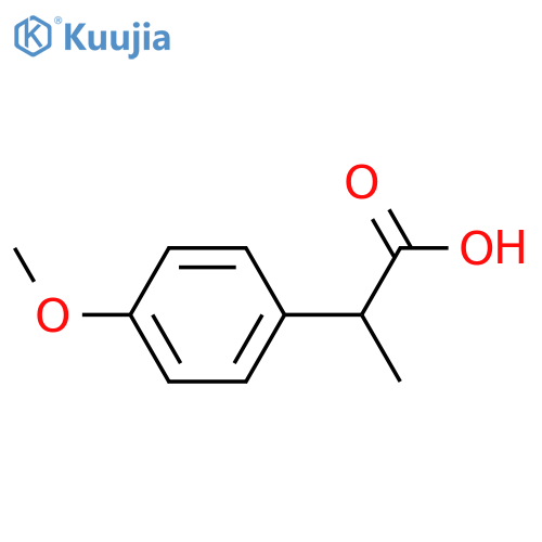 2-(4-Methoxyphenyl)propanoic acid structure