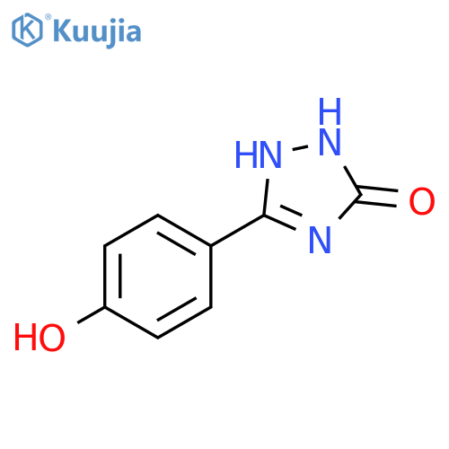 3H-1,2,4-Triazol-3-one, 1,2-dihydro-5-(4-hydroxyphenyl)- structure