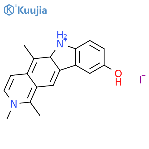 9-Hydroxy-1,2,5-trimethyl-6H-pyrido(4,3-b)carbazolium iodide structure