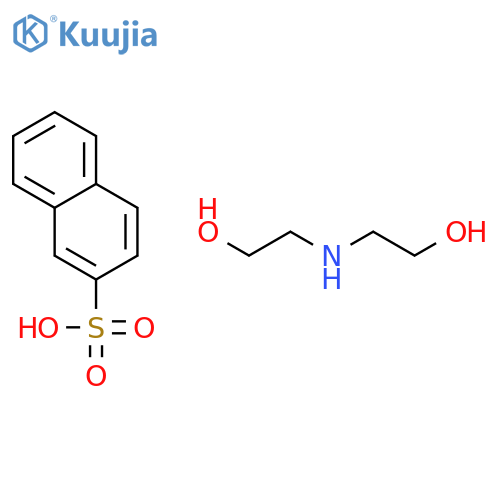 2-(2-hydroxyethylamino)ethanol;naphthalene-2-sulfonic Acid structure