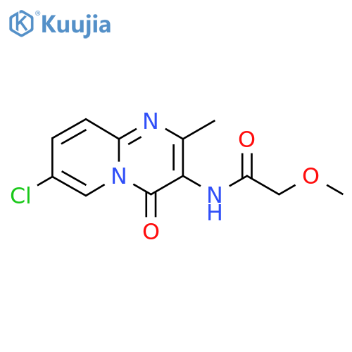 N-{7-chloro-2-methyl-4-oxo-4H-pyrido1,2-apyrimidin-3-yl}-2-methoxyacetamide structure