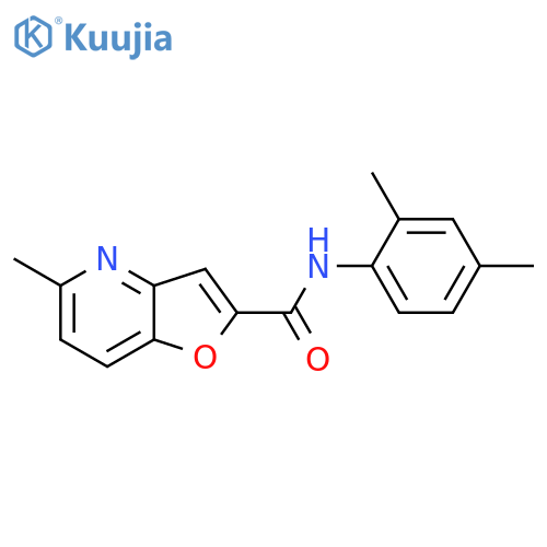 N-(2,4-dimethylphenyl)-5-methylfuro3,2-bpyridine-2-carboxamide structure