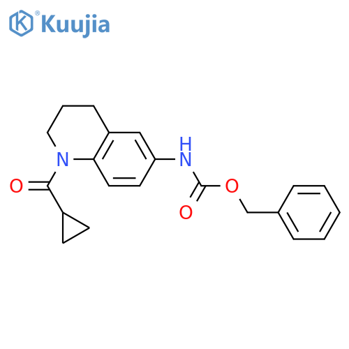 benzyl N-(1-cyclopropanecarbonyl-1,2,3,4-tetrahydroquinolin-6-yl)carbamate structure