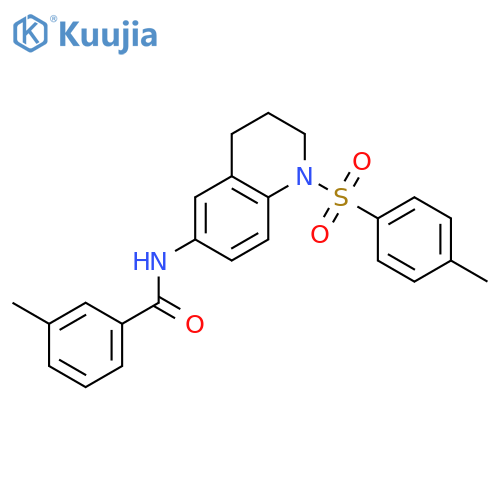 3-methyl-N-1-(4-methylbenzenesulfonyl)-1,2,3,4-tetrahydroquinolin-6-ylbenzamide structure