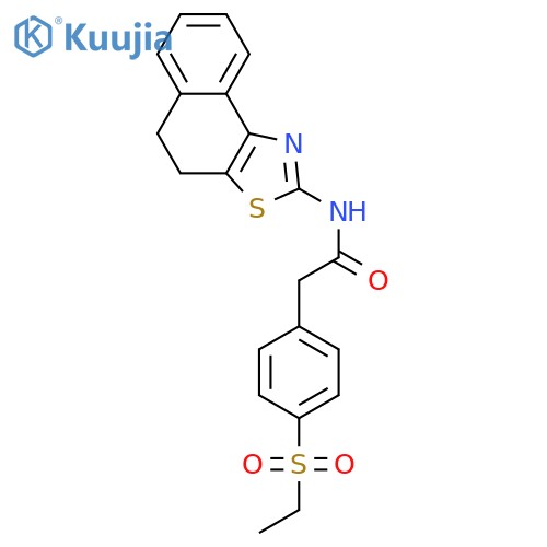 2-4-(ethanesulfonyl)phenyl-N-{4H,5H-naphtho1,2-d1,3thiazol-2-yl}acetamide structure