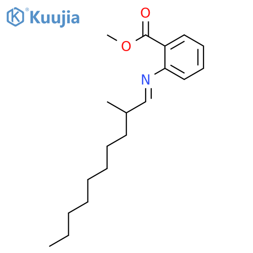 Benzoic acid,2-[(2-methyldecylidene)amino]-, methyl ester structure