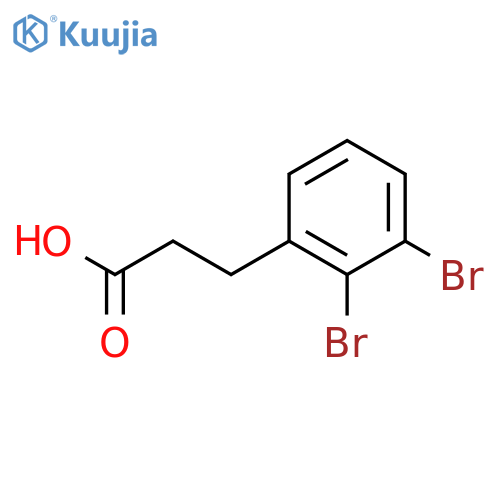 Benzenepropanoic acid,2,3-dibromo- structure
