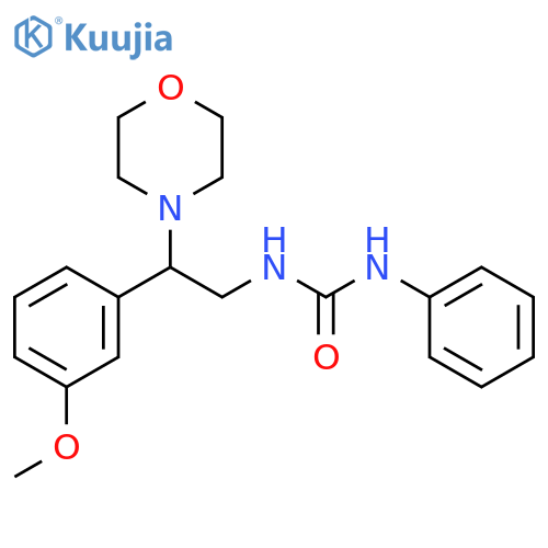 3-2-(3-methoxyphenyl)-2-(morpholin-4-yl)ethyl-1-phenylurea structure