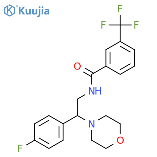 N-2-(4-fluorophenyl)-2-(morpholin-4-yl)ethyl-3-(trifluoromethyl)benzamide structure