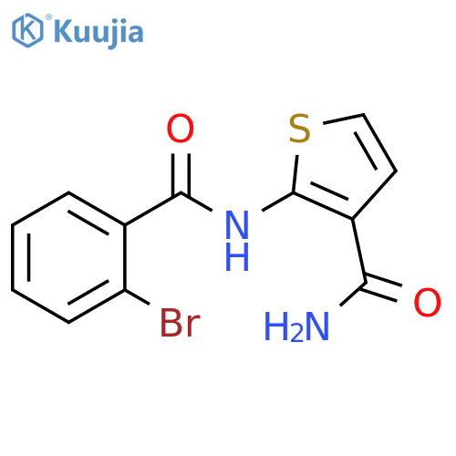 2-(2-bromobenzamido)thiophene-3-carboxamide structure