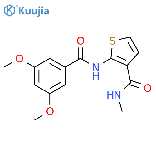 2-(3,5-dimethoxybenzamido)-N-methylthiophene-3-carboxamide structure