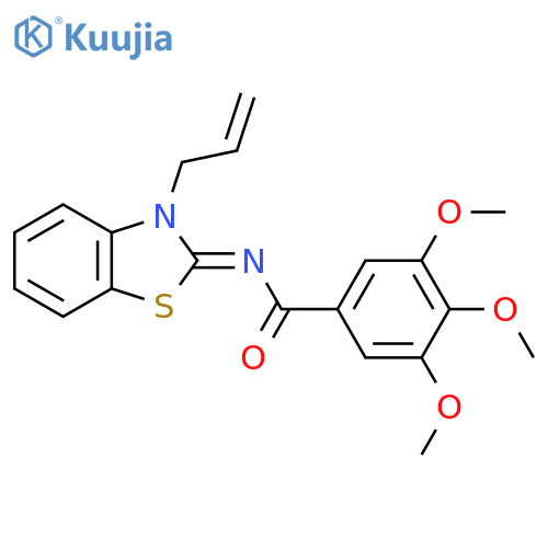 3,4,5-trimethoxy-N-(2Z)-3-(prop-2-en-1-yl)-2,3-dihydro-1,3-benzothiazol-2-ylidenebenzamide structure