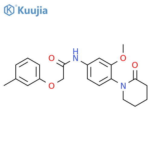 N-3-methoxy-4-(2-oxopiperidin-1-yl)phenyl-2-(3-methylphenoxy)acetamide structure